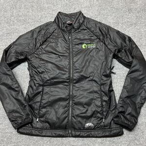 GoLite Jacket Womens Small Black Quilted Insulated PrimaLoft Full Zip Warm